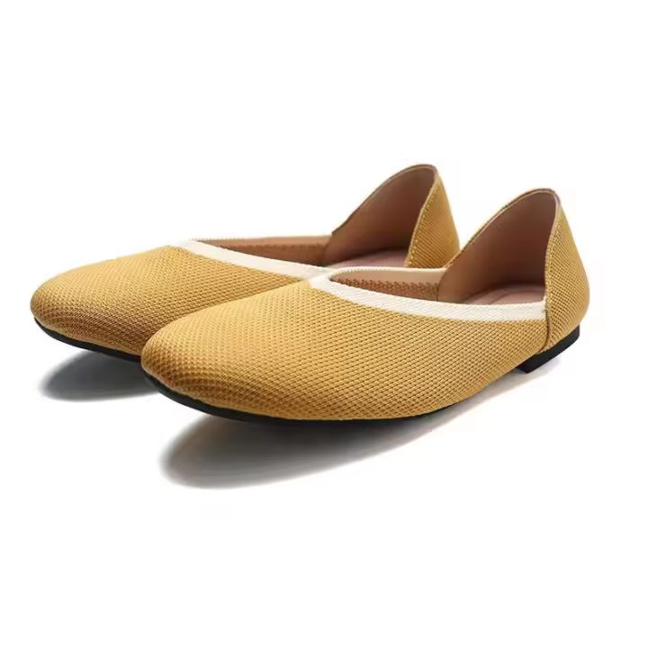 Lazo cómodo de ballet puntiagudo negro, zapatos planos para niña, vestir - 1