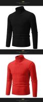 Nuevo suéter de cuello alto de invierno para hombre, suéter tejido informal para hombre, jerséis de Fitness para mantener el calor, Tops - details 24