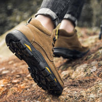 Zapatos de hombre al aire libre de terciopelo de piel de vaca de primera capa de cuero mate de alta calidad - details 25