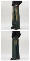 Jeans Baggy de Moda Vintage de Otoño Pantalones de Denim de Alta Calle de Corea para Hombres - details 6