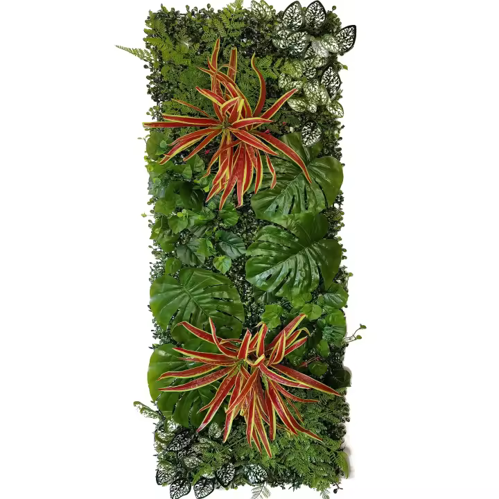 40X120CM nueva planta Artificial vid tablero Artificial césped simulación césped hoja verde rejilla decoración de pared - 1