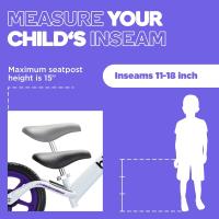 Bicicleta niño 2 años a 5 años sin Pedales - Bicicleta sin Pedales Extra Ligera 1,8 kg - Sillín y Manillar Ajustables - Bicicleta Equilibrio y Aprendizaje - details 13