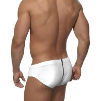 Jessborn pantalones cortos triangulares para hombre, bañador sexy con parte trasera, ropa de baño profesional para playa, primavera y verano - details 3