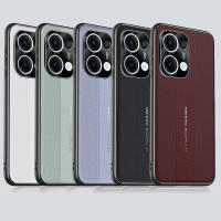 OPPO Reno 13/13 Pro Funda de cuero elegante con protección para cámara Funda protectora delgada con textura duradera antideslizante a prueba de golpes - details 0