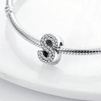 LAZA-abalorio de plata de ley 925 con 26 letras del alfabeto, abalorio de A-Z con nombre, compatible con Pulsera Original, collar, colgante, regalo de joyería - details 111