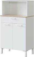 Alacena de Cocina Mueble Auxiliar de 3 Puertas y 1 Cajón Acabado en Blanco Artik y Roble Canadian - details 14