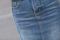 Falda Vaquera Mujer 2025 Primavera - Falda Tubo Ajustada con Abertura Trasera, Denim Elástico de Alta Calidad, Corte A-Line Mid-Length para Estilo Casual o Elegante - details 34