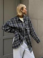Camisas de manga larga a la moda para primavera y otoño, blusas holgadas Retro a cuadros para mujer, ropa Popular coreana - details 6