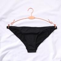 Bragas suaves semi cubiertas para hombre, cintura baja, Unisex, seda de leche, Tanga triangular, Color sólido - details 0