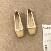 Nuevos Zapatos Planos Cuadrados con Perlas Estilo Francés Antideslizante Casual para Mujeres - details 8