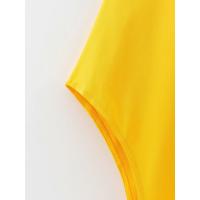 Bodysuit Veraniego Para Mujer Sexy Y Slim De Color Sólido Verde Ajustado Casual Chic Para Club Polyester Sin Decoración - details 26