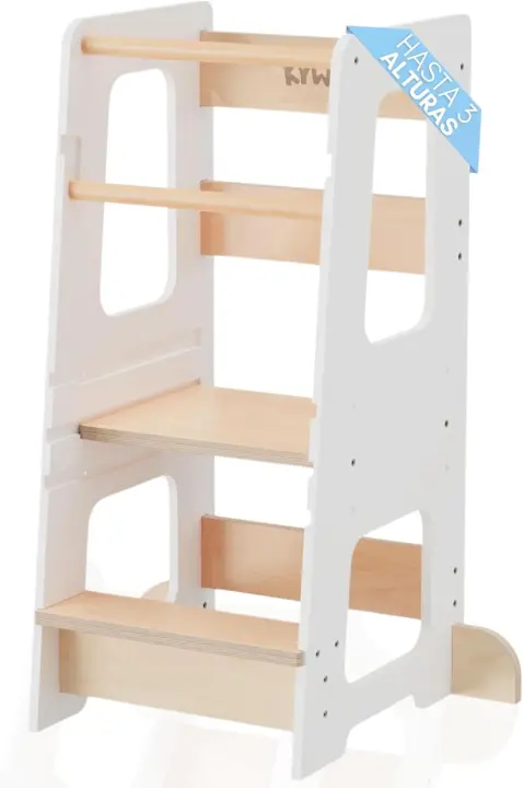 Torre de Aprendizaje Montessori Taburete Infantil de Madera Juguetes Montessori para 1 Año - 1