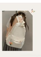 Mochila Impermeable de Nylon para Mujer Bolsa de Viaje Femenina Mochila Escolar para Niñas Adolescentes Bolsa de Libros de Color Sólido - details 10