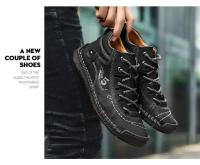 Zapatos informales de cuero hechos a mano para hombre, mocasines de invierno con piel, zapatos cómodos para caminar, zapatos planos para hombre, gran oferta - details 8