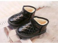 Botas térmicas para niños y niñas, botines de nieve antideslizantes, cálidos y gruesos, de felpa, a cuadros, para otoño e invierno, 2024 - details 6