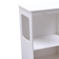 Armario de baño estrecho, mueble de madera independiente con 1 compartimento y 1 armario, 38x28x80 cm - details 5