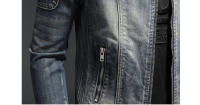 Chaquetas de mezclilla para hombre, ropa de calle Retro, abrigos rompevientos de vaquero, ropa de otoño e invierno - details 8