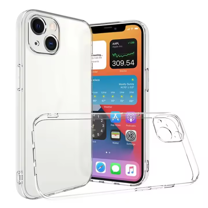 Funda Transparente de Silicona para Teléfono A Prueba de Golpes para Modelos de iPhone - 1
