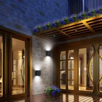 Aplique Pared Exterior, 12W Impermeable IP65 Lampara de pared Interior Exterior Luz Cálida 3000K 1000 lm Ángulo ajustable Lámpara Pared Blanco para Porche Salón Dormitorio - details 17