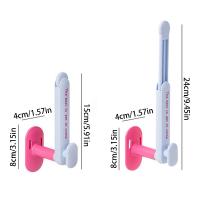 Estante de almacenamiento retráctil para cuerda para el cabello, soporte de papel higiénico montado en la pared sin perforaciones, ahorra espacio, collar de dopamina, soporte para pulsera, 2 uds. - details 0