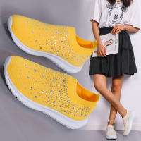 Zapatos individuales informales de estilo deportivo para mujer, Flyknit con diamantes de agua a la moda, primavera 2023 - details 3