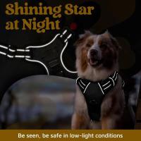 Arnés para perros sin tirantes, chaleco reflectante con mango fácil Control de perros medianos y grandes, suministros de entrenamiento para caminar al aire libre - details 8
