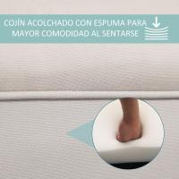 Pie Cama Banqueta Brazos Tapizada Tipo Mara para Dormitorio Salón Recibidor 102x36x51cm Carga 130kg - details 5