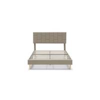 Estructura de cama tapizada Aroma de 30 cm, Base para colchón, Somier de láminas de madera, Montaje sencillo, 90x190 cm, Gris claro - details 7