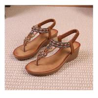 Sandalias Gladiador Mujer con Plataforma |   Zapatos Étnicos Abiertos de Verano 2024, Diseño Elegante para Vacaciones en Playa y Viajes Turísticos - details 30