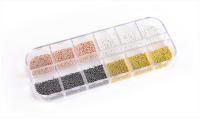 Diamantes de Imitación KADS para Arte de Uñas en 4 Colores 3D Bola de Acero Caviar Manicura DIY Herramienta de Diseño de Acero Inoxidable para Terapia de Uñas - details 4