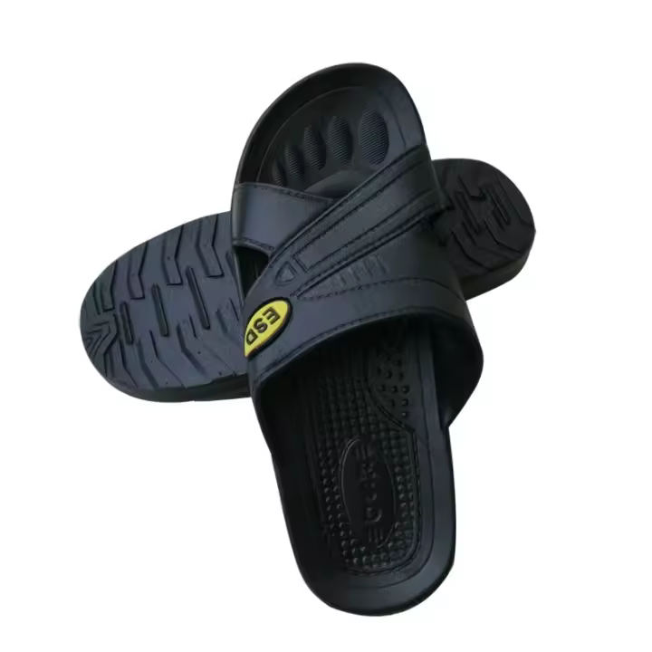 Zapatillas antiestáticas GIOIO Zapatos de seguridad para hombres para el trabajo, taller electrónico de fábrica, sandalias antideslizantes de verano - 1