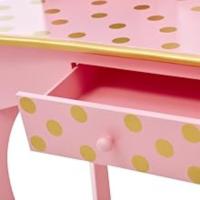 Located in front panel of the vanity table