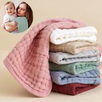 Ropa de muselina para eructar para bebé, babero de algodón para recién nacido, 6 capas, Multicolor, grande, transpirable - details 0
