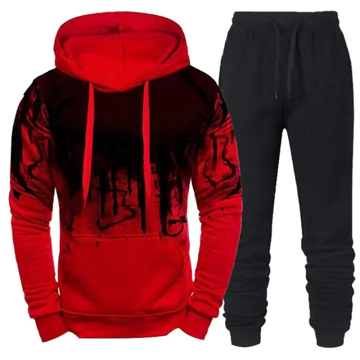 Traje de cauflage para hombre con capucha a er - 1