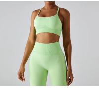 Sujetador Deportivo de Yoga para Mujer Sexy Espalda Deportiva Sin Costuras Secado Rápido Transpirable Top para Danza y Ciclismo Material de Nylon Adecuado para Correr Primavera Verano - details 1