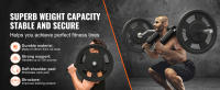 SucceBuy Barra de seguridad para sentadillas, barra de sentadillas para fitness, accesorio con almohadillas para hombros y brazos, ideal para sentadillas delanteras y estocadas - details 0
