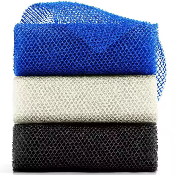 Esponja de baño de red africana, red larga, exfoliante, depurador corporal de ducha, depurador de espalda, más suave para la piel, 3 piezas - 1