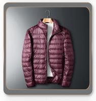 Chaqueta holgada de plumas de ganso blanco, chaqueta ligera con capucha, cuello alto para hombre, corte ajustado con capucha juvenil - details 24