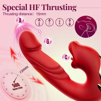 Vibrador de empuje para lamer la lengua 3 en 1, consolador vibrador para masaje de clítoris y punto G, tapón Anal, productos para adultos, Juguetes sexuales para parejas - details 2