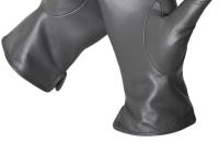 Guantes de piel de oveja para mujer, manoplas cortas de terciopelo fino para pantalla táctil, de cuero, de buena calidad, para invierno, 2226 - details 155
