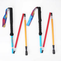Bastones Trekking Trail y de Paseo - Cuatro Secciones Plegables, Aleación 7075 Ultraligera, Absorbentes de Choque, Ideal para Senderismo y Aventuras al Aire Libre - details 0