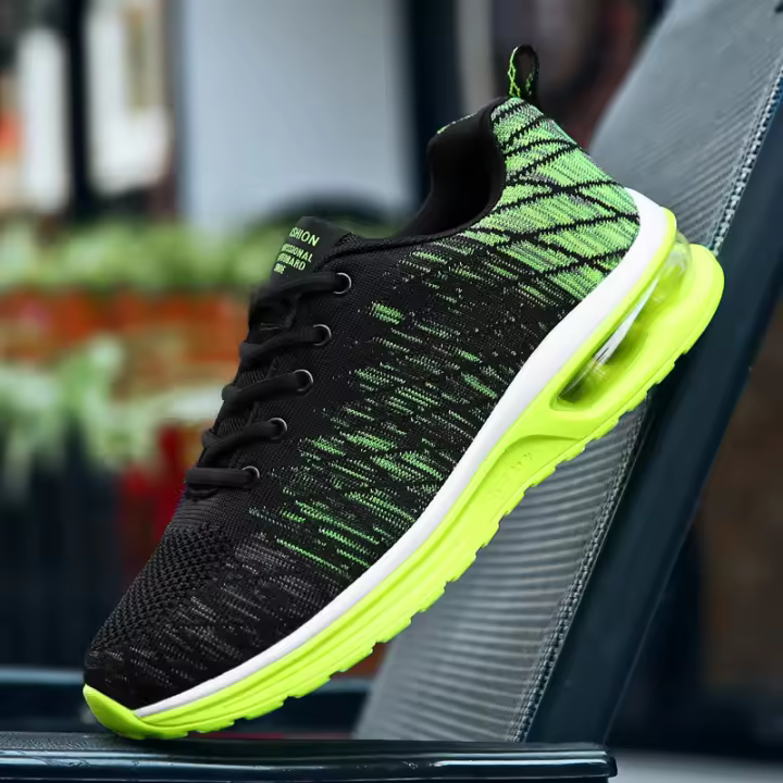Zapatillas deportivas informales de malla transpirable para correr para parejas de gran tamaño, con suela de aire acolchada, para hombres y mujeres - 1