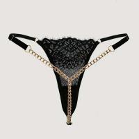 Ropa interior erótica sexy transparente para mujer, Tanga Ense de cintura alta, ropa interior hueca - details 8