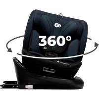 Silla de coche ajustable I-SIZE 40-150 cm con Isofix Asiento de bebé para niños Negro 360º - details 0