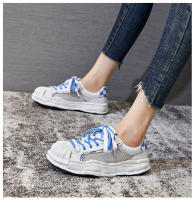 Zapatos blancos nuevos de piel de concha, zapatos de plataforma con suela gruesa, zapatos deportivos transpirables y versátiles para mujer. - details 24