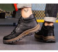 Botas de Seguridad Ligeras y Transpirables para Hombres Cómodas, Suaves, Impermeables de Cuero - details 14