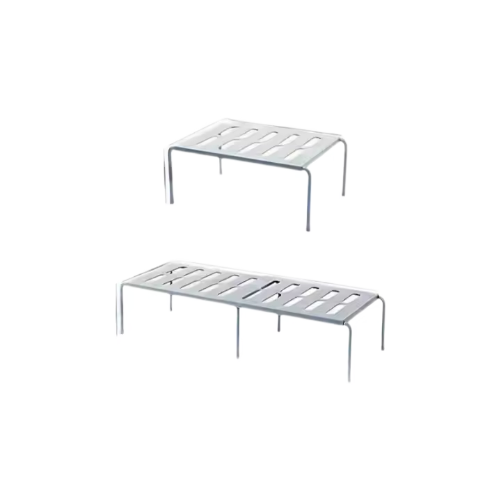 Organizador De Zapatos Ajustable En Plástico Rack De Tres Niveles Para Ahorrar Espacio Para Zapatillas Y Sandalias Para El Hogar Y El Dormitorio En Blanco Y Gris Moderno - 1