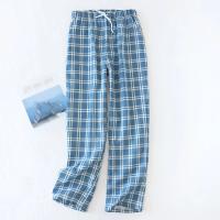 Pantalones de Pijama Informales para Hombre Ropa de Dormir de Algodón Suave con Cordón - details 3