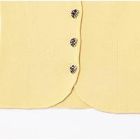 OUWU-Chaleco sin mangas de punto amarillo crema sólido para mujer, camiseta sin mangas con botones de una hilera y cuello cuadrado, Tops elegantes - details 6