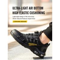 Zapatos De Seguridad Para Hombre Con Botones Giratorios Y Punta De Acero Indestructibles Antipinchazos Y Con Almohadilla De Aire Botas De Trabajo Con Suela De Goma Material De Tela Y Algodón - details 14